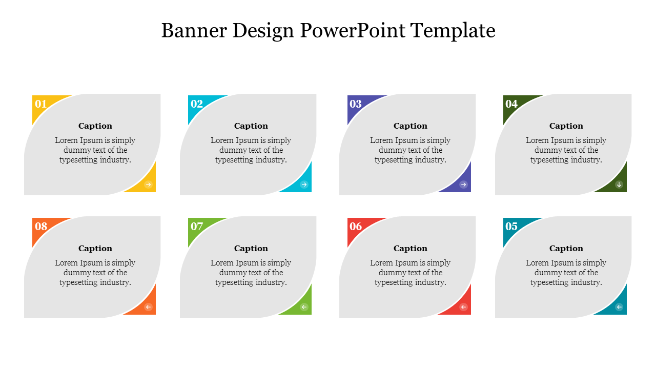 Alluring Banner Design PowerPoint Template Presentation